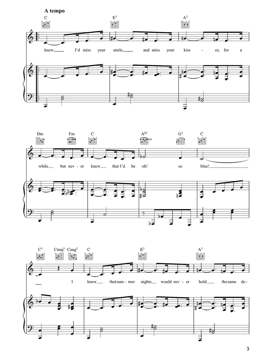 So Blue So Blue Acoustic Guitar scores gallery preview page 3