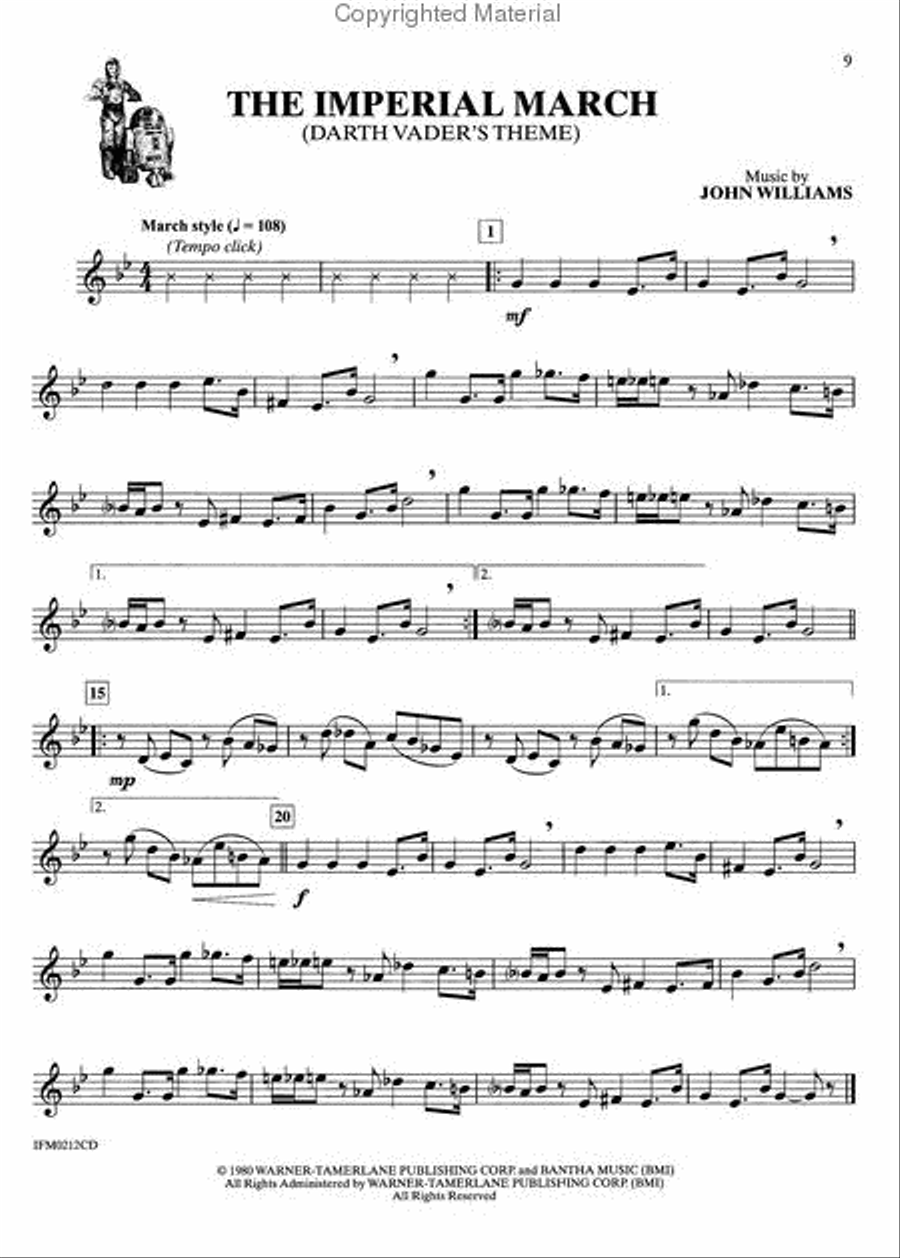 Star Wars Episode II Attack Of The Clones - Clarinet Clarinet Solo scores gallery preview page 2