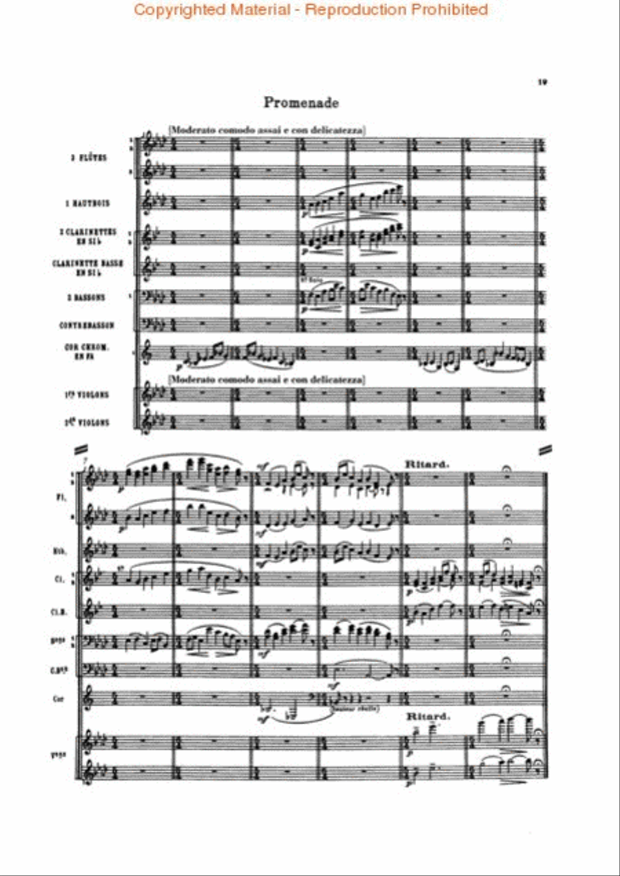 Moussorgsky – Pictures at an Exhibition Orchestra scores gallery preview page 2