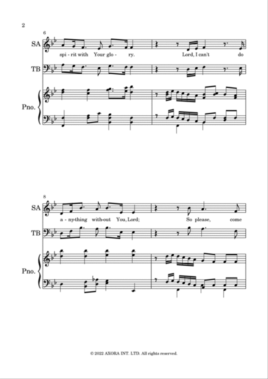 Come Into My Heart Come Into My Heart Voice scores gallery preview page 2