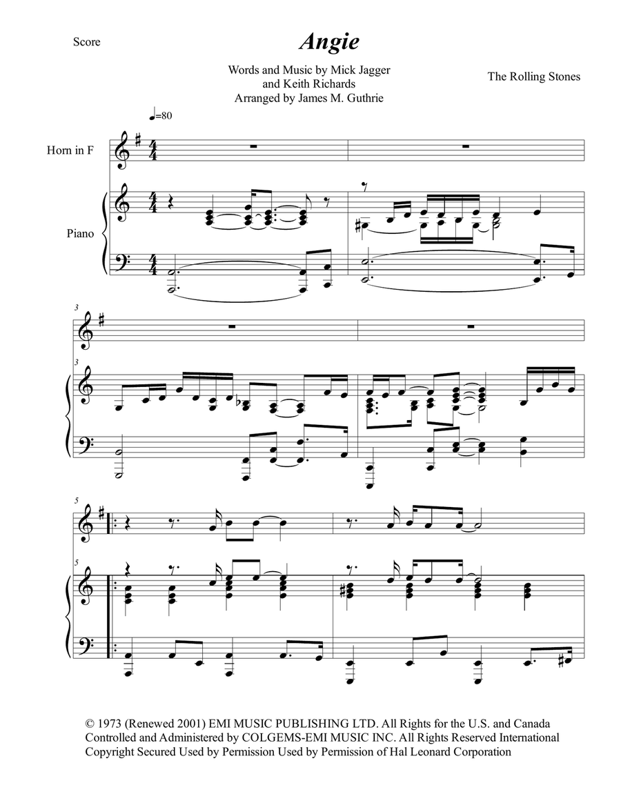 Angie Horn scores gallery preview page 1