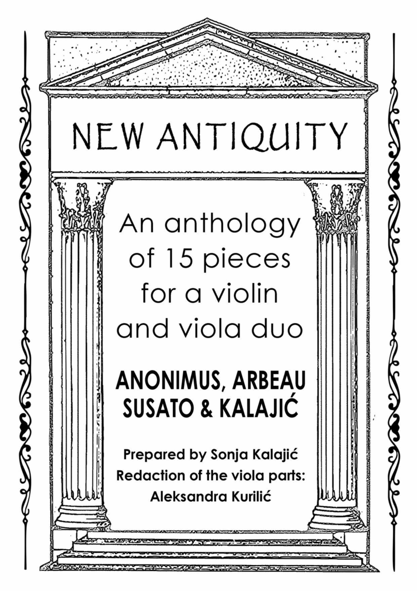 New Antiquity - An anthology of 15 pieces for violin and viola duo image number null