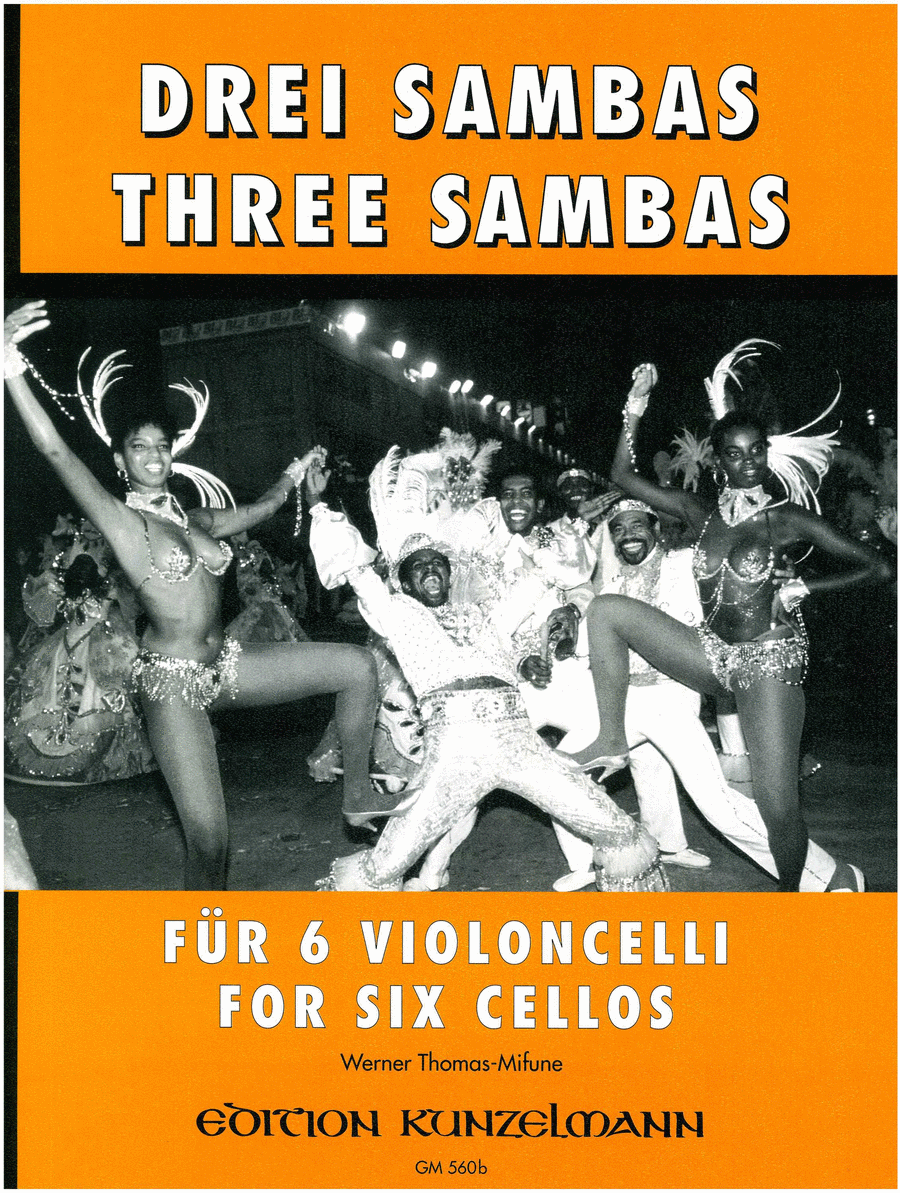3 sambas for 6 celli Cello scores gallery preview page 1