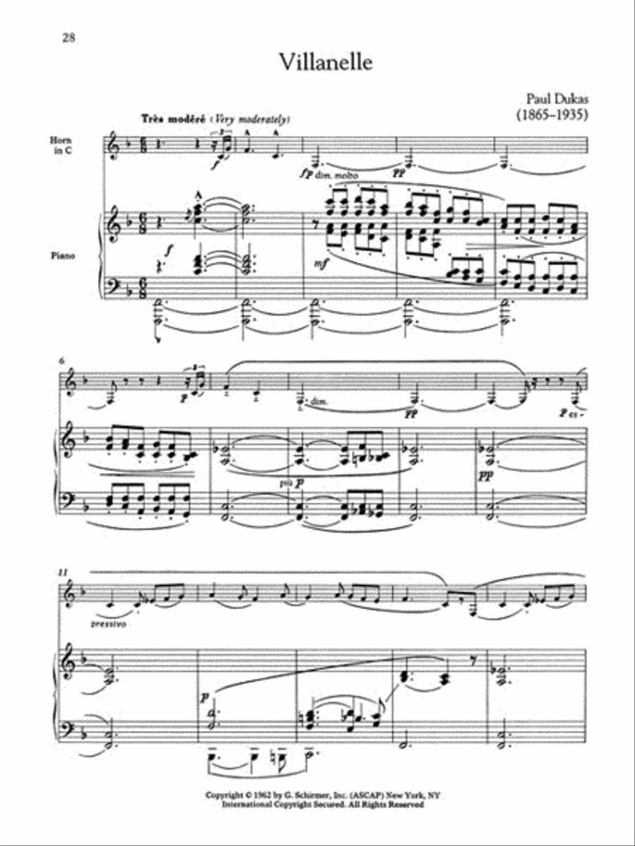 The Horn Collection – Intermediate to Advanced Level Horn scores gallery preview page 5