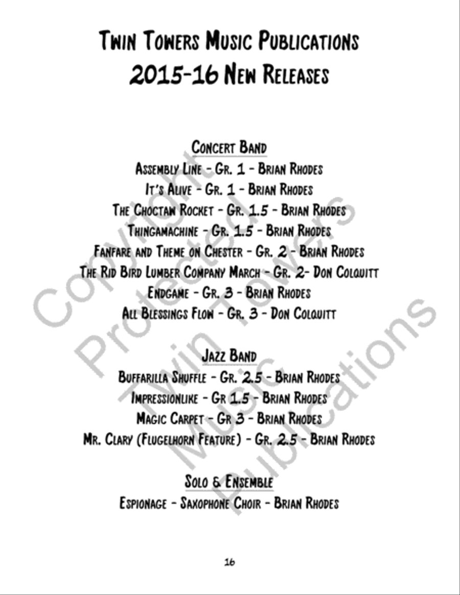 Its Alive! Concert Band scores gallery preview page 17