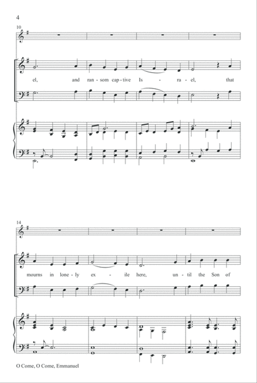 O Come, O Come, Emmanuel (Digital) SSATB scores gallery preview page 4