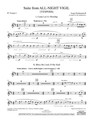 Suite from All-Night Vigil (Vespers) - Bb Trumpet 1