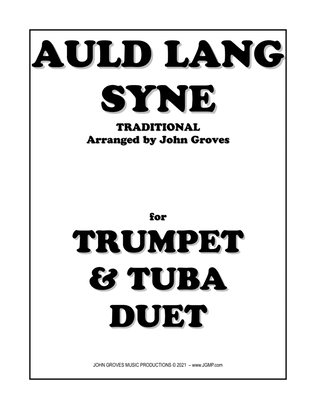 Book cover for Auld Lang Syne - Trumpet & Tuba Duet