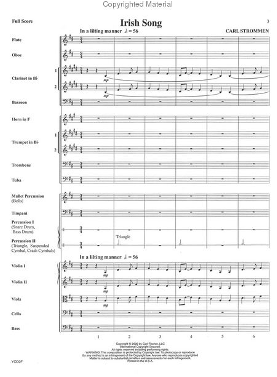 Irish Song String Orchestra scores gallery preview page 2