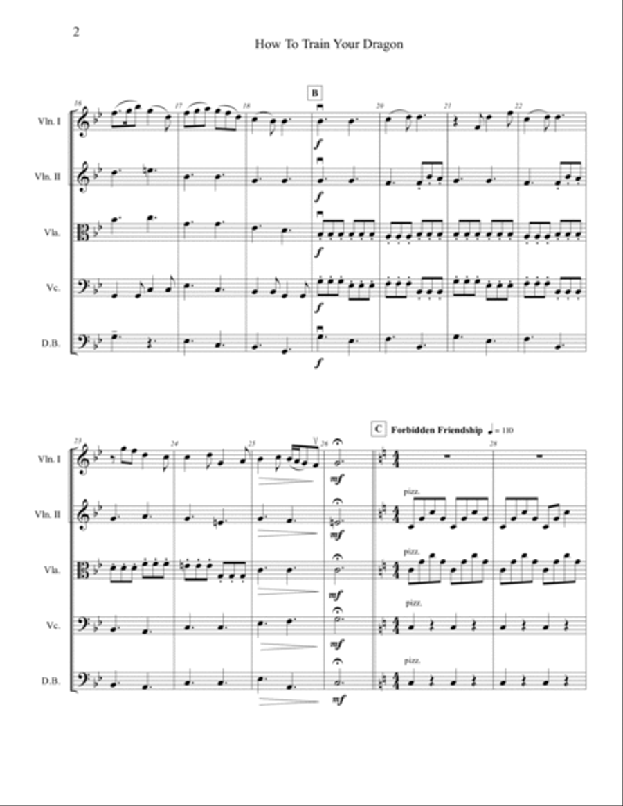 How To Train Your Dragon Score and Parts scores gallery preview page 2