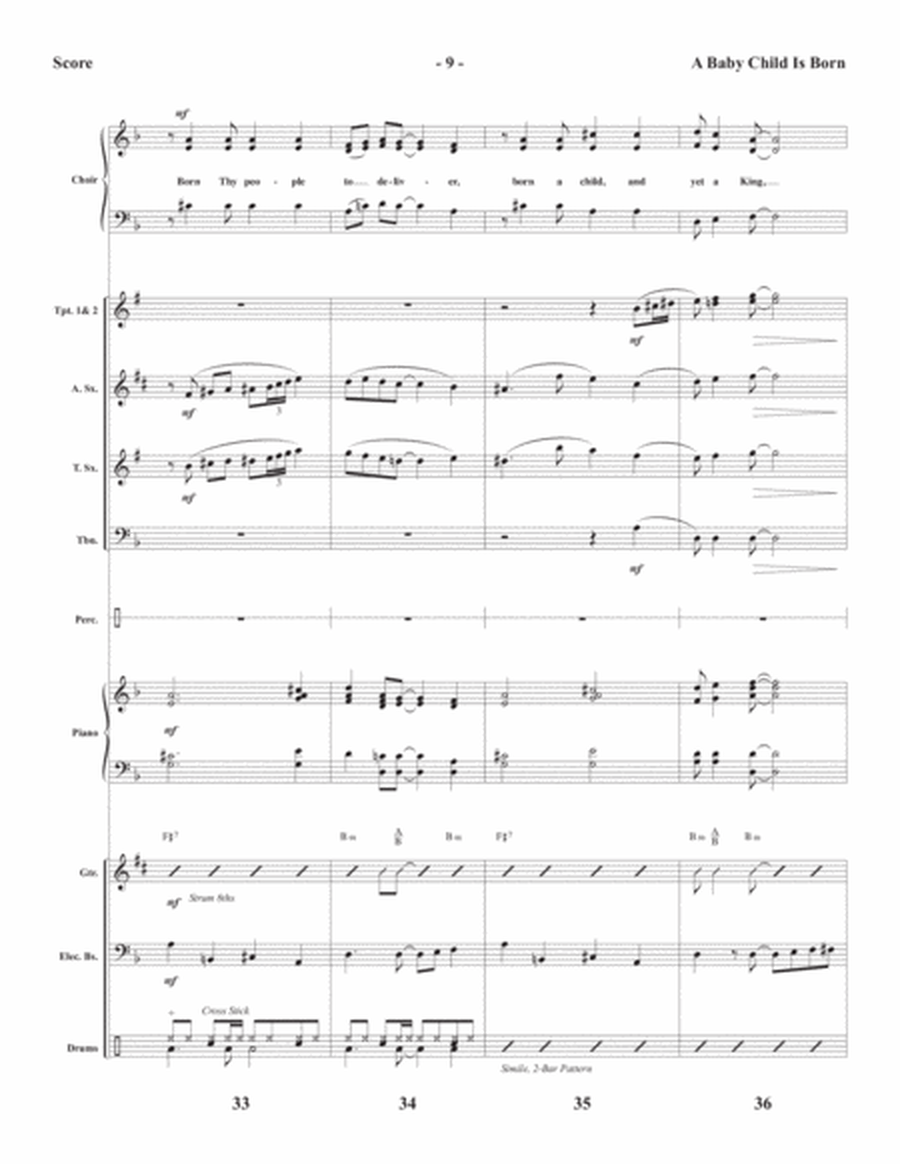 A Baby Child Is Born - Instrumental Ensemble Score and Parts