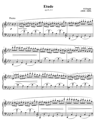Chopin Etude in F minor Op.25 No.2