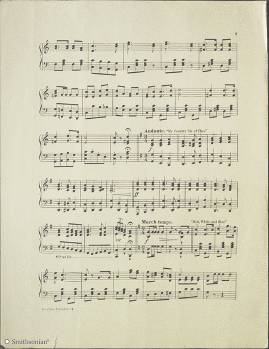 Overture Patriotic Piano Solo scores gallery preview page 3