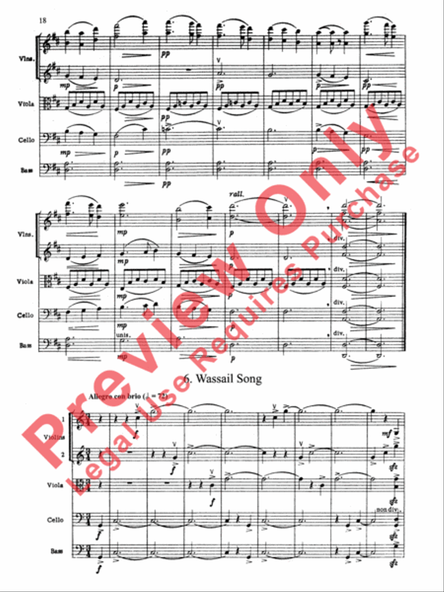 Suite of Carols Suite of Carols String Orchestra scores gallery preview page 19