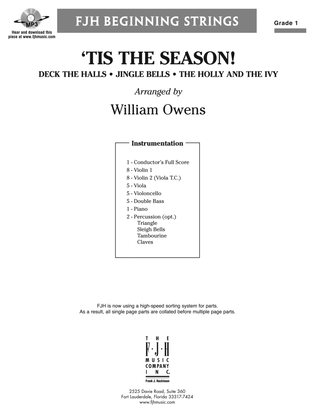 Book cover for Tis the Season!: Score