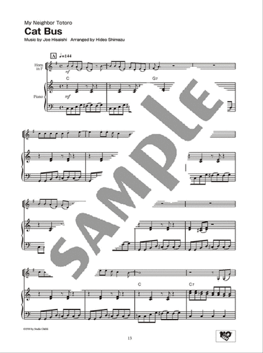 Studio Ghibli Songs for Horn and Piano/English Version Horn scores gallery preview page 6
