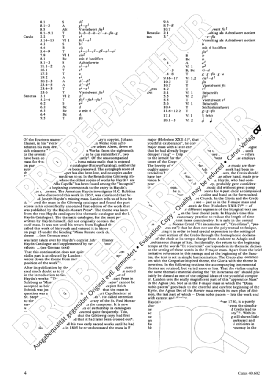 Missa brevis 4-Part scores gallery preview page 5