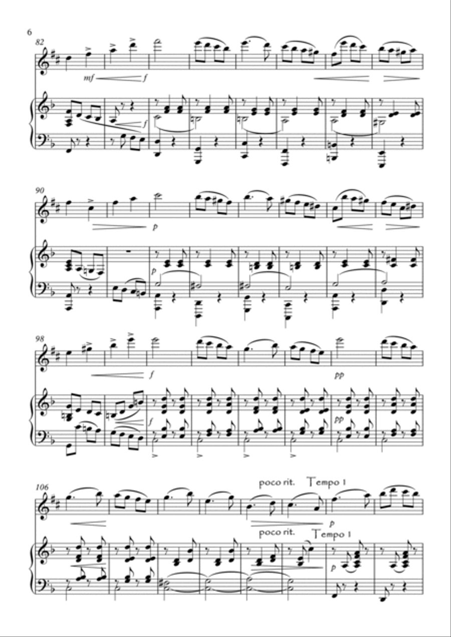Four Short Pieces Baritone Saxophone scores gallery preview page 6