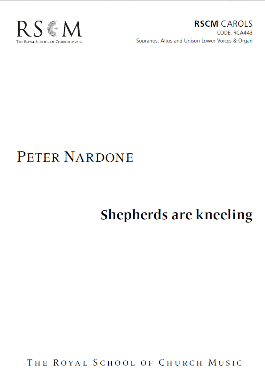 Shepherds are kneeling