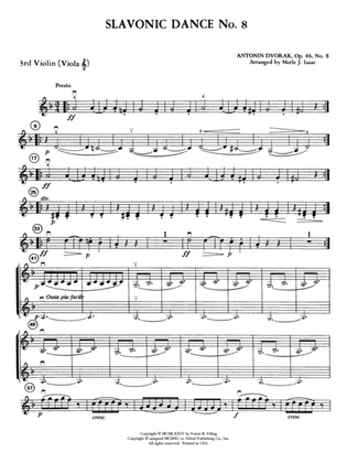 Slavonic Dance No. 8: 3rd Violin (Viola [TC])