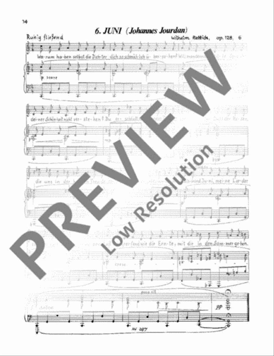 Monate im Lied Low Voice scores gallery preview page 17