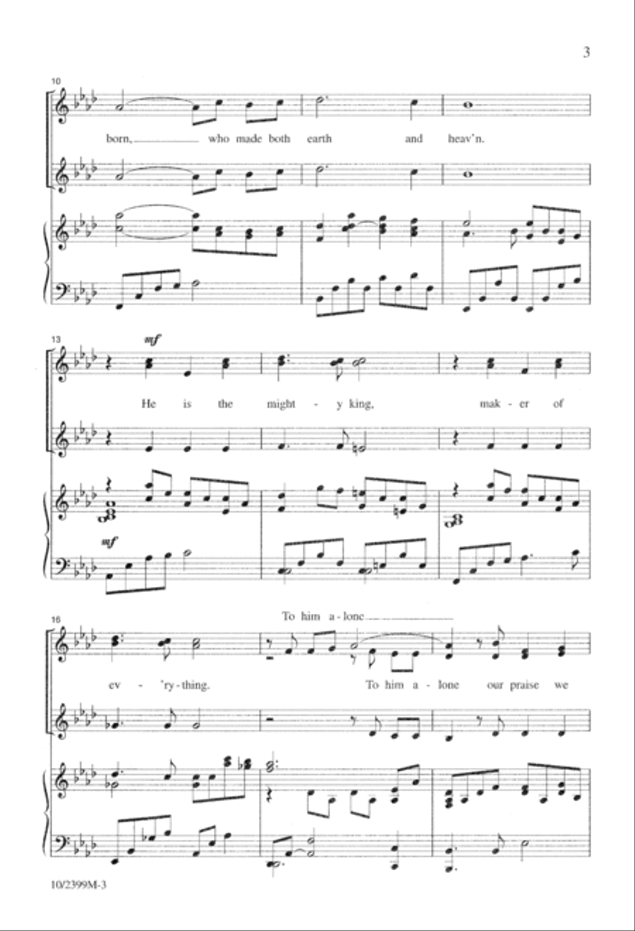 A Christmas Praise SSA scores gallery preview page 4