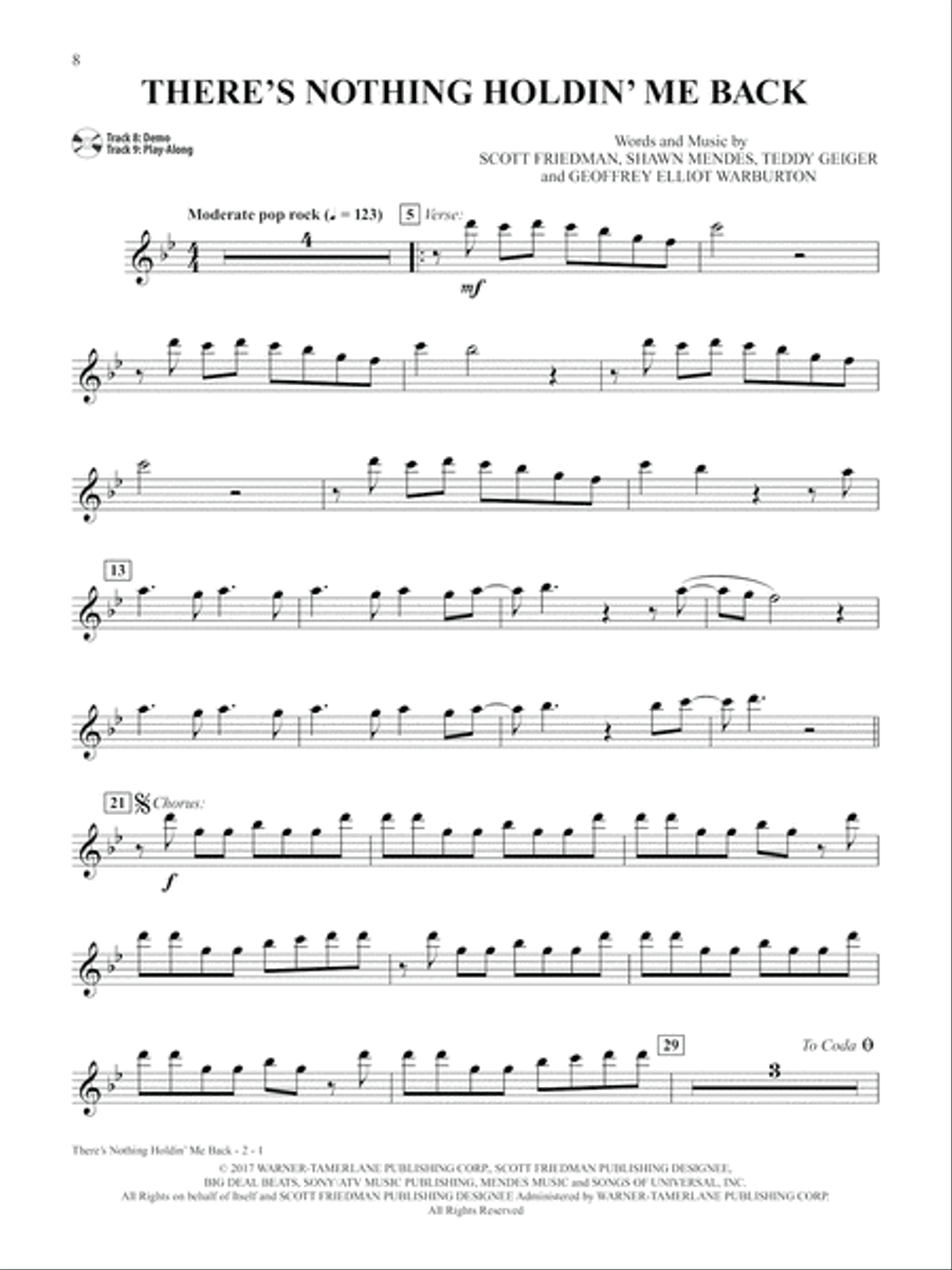 Pop & Country Instrumental Solos Flute Flute Solo scores gallery preview page 9