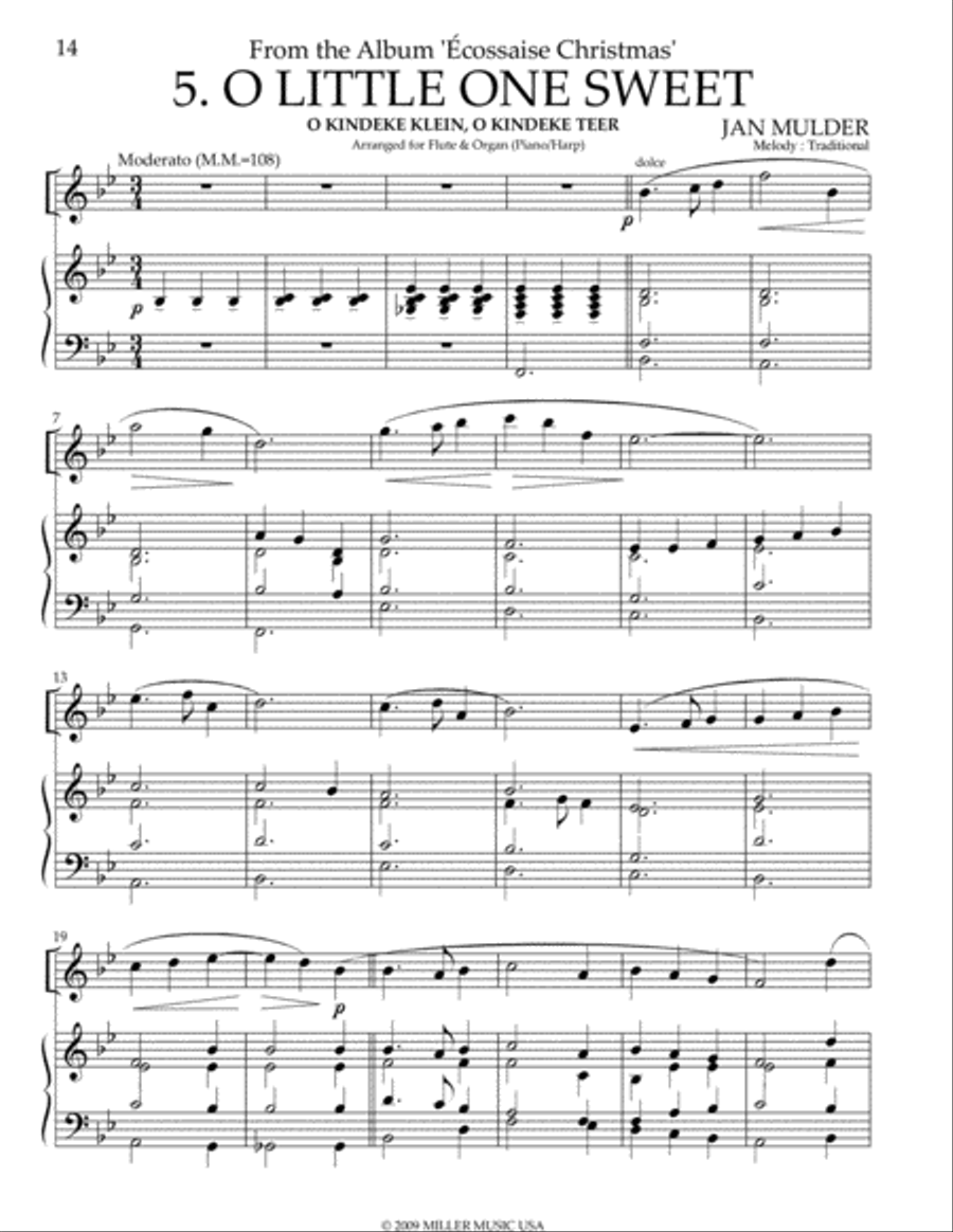 O Little One Sweet O Little One Sweet Flute scores gallery preview page 1
