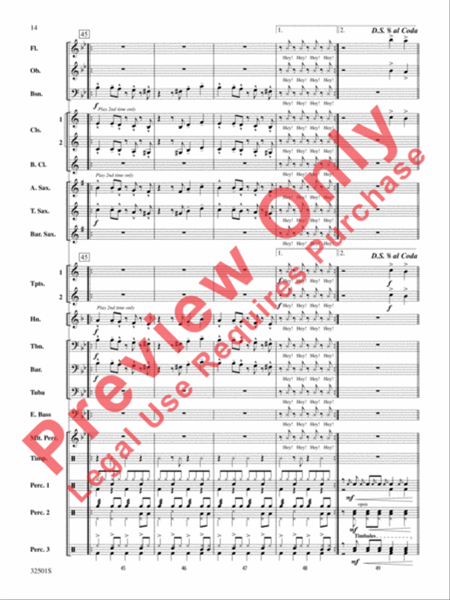 Let's Get Loud Concert Band scores gallery preview page 15