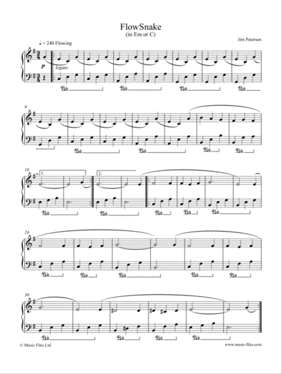 Flowsnake Piano Method scores gallery preview page 1