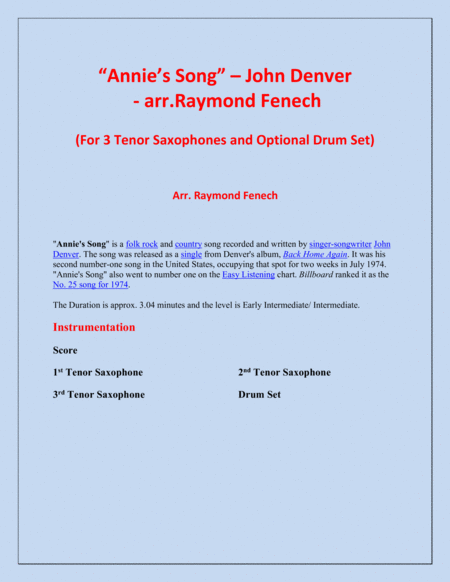 Annie's Song image number null