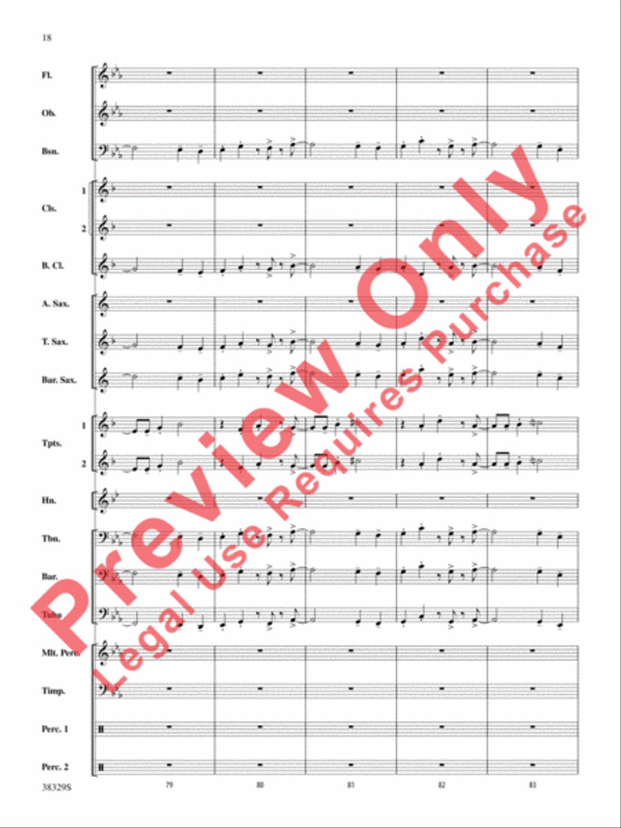 The Chase The Chase Concert Band scores gallery preview page 18
