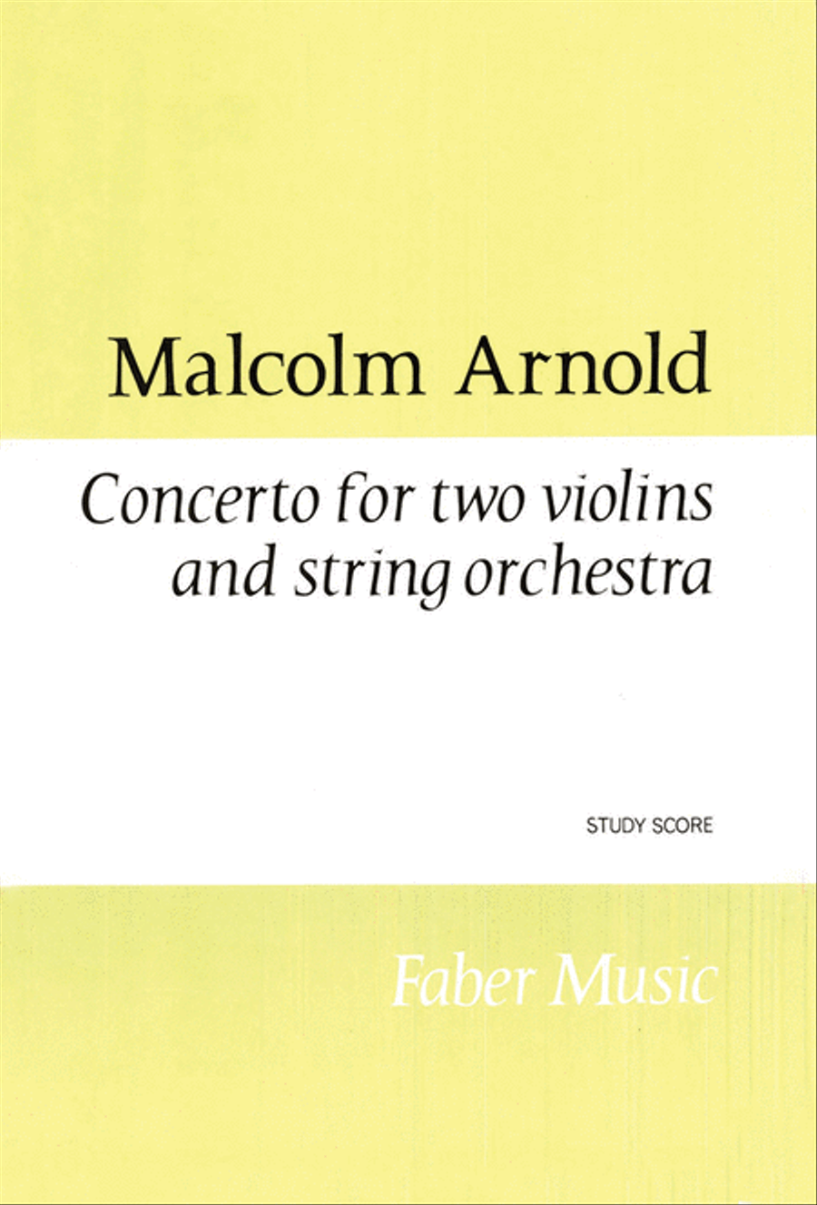 Concerto for Two Violins and String Orchestra Orchestra scores gallery preview page 1