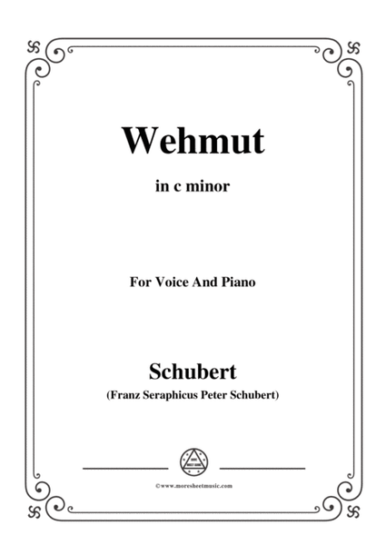 Schubert-Wehmut,Op.22 No.2,in c minor,for Voice&Piano image number null
