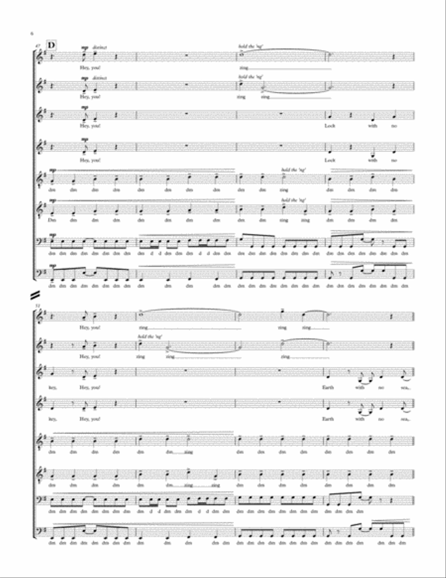 Zero Gravity 4-Part scores gallery preview page 6