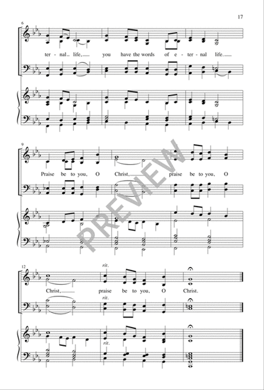 Seven Short Choral Meditations Divisi scores gallery preview page 17