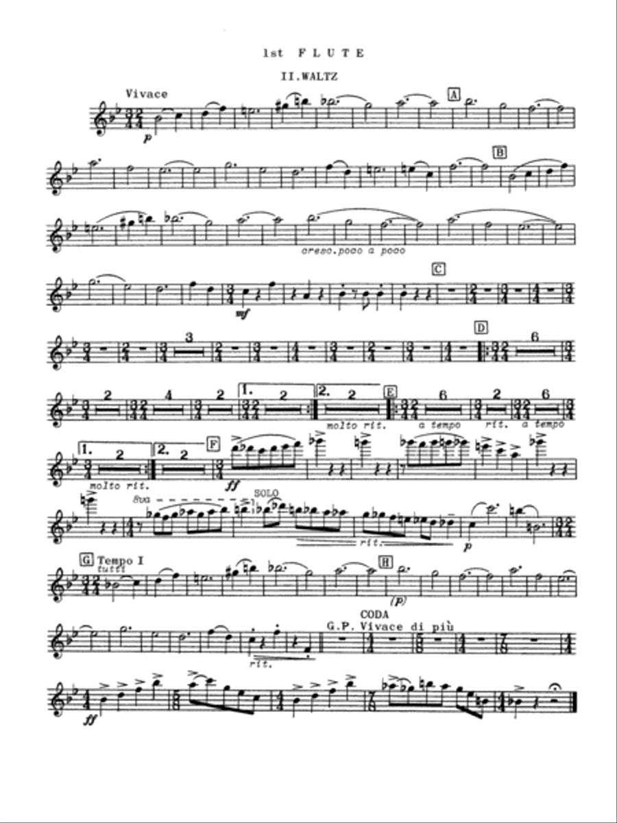 Third Suite (I. March, II. Waltz, III. Rondo): Flute Concert Band scores gallery preview page 2