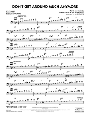 Don't Get Around Much Anymore - Bass Clef Solo Sheet