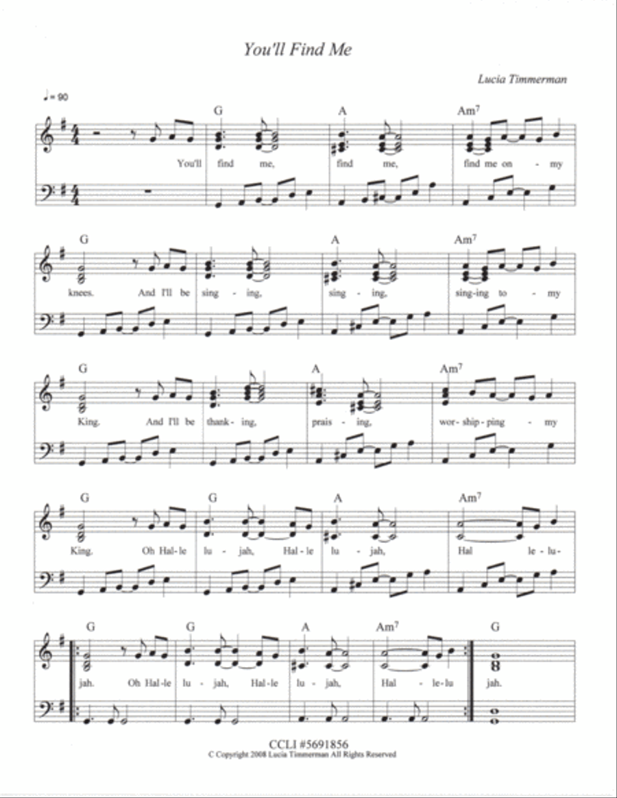 On My Knees On My Knees Voice scores gallery preview page 1