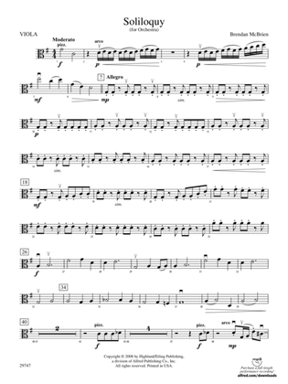 Soliloquy for Orchestra: Viola