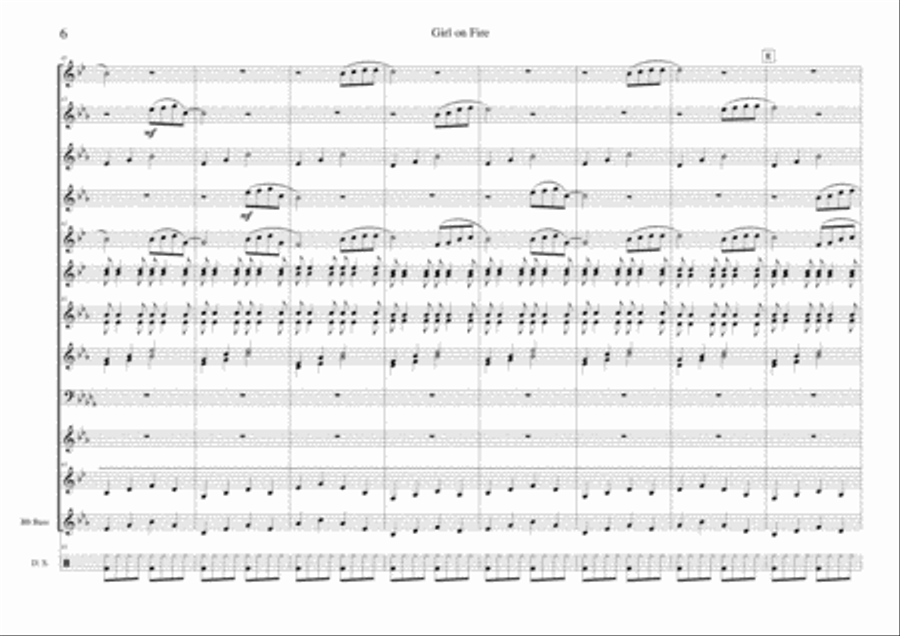 Girl On Fire Small Ensemble scores gallery preview page 6