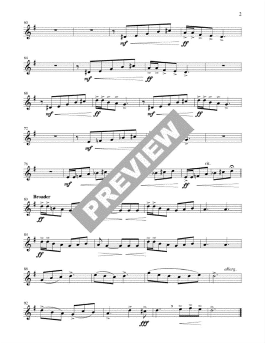 Gloria of the Bells - Instrument edition Trombone scores gallery preview page 4