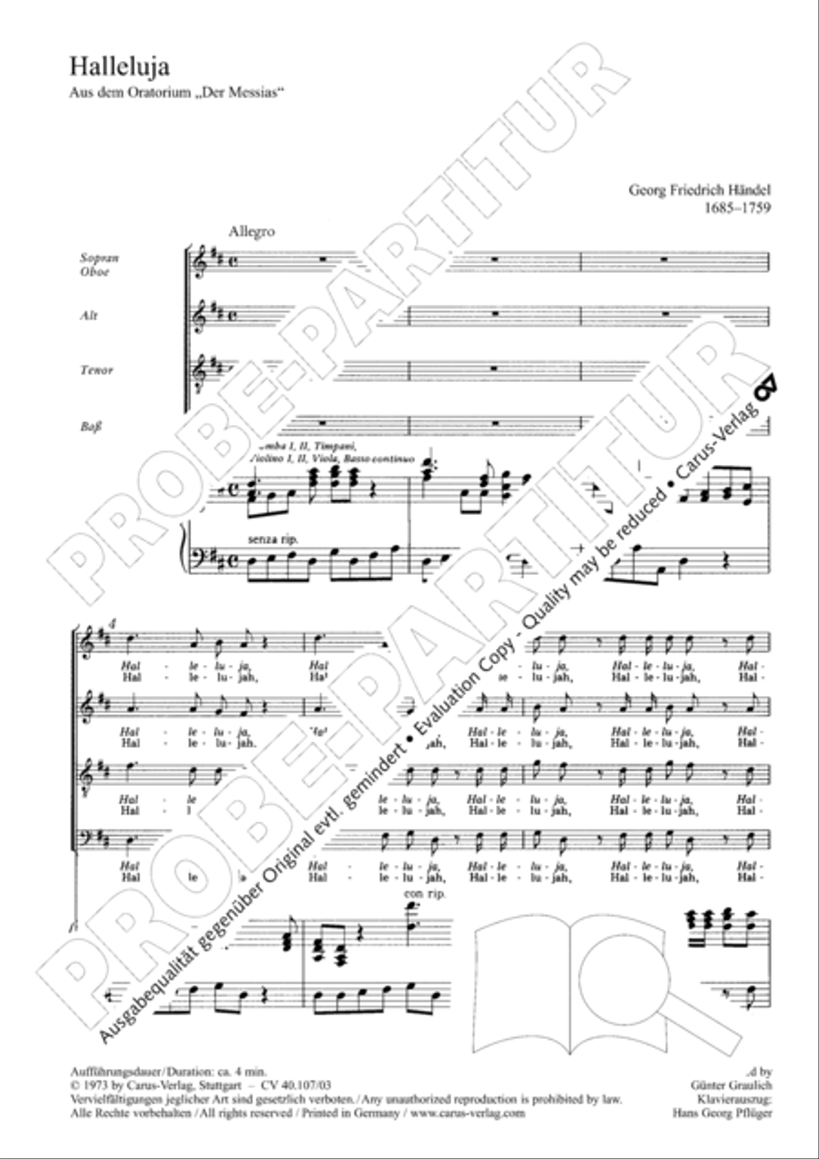 Halleluja (Jesus erschliesst uns die Schrift) 4-Part scores gallery preview page 3