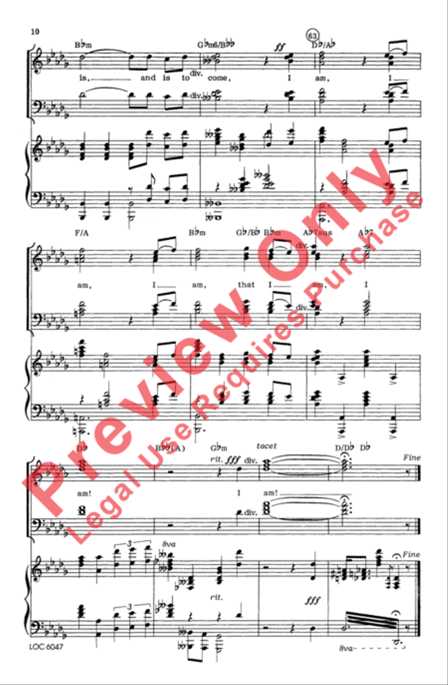 I Am 4-Part scores gallery preview page 9