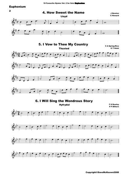 16 Favourite Hymns Vol.2 for solo Euphonium image number null