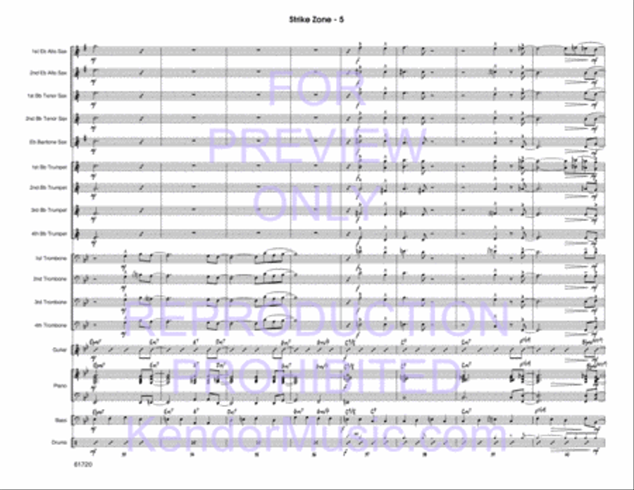 Strike Zone Strike Zone Jazz Ensemble scores gallery preview page 6