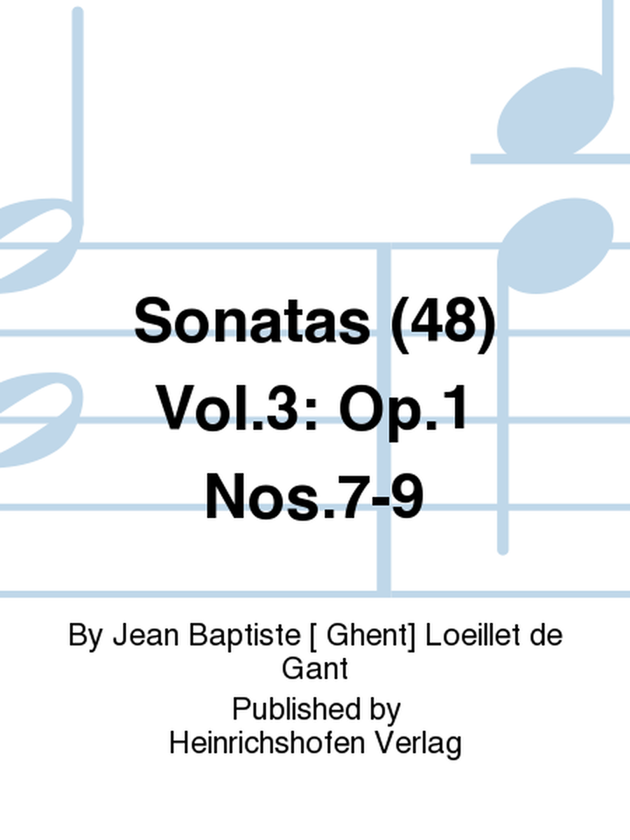 Sonatas (48) Vol. 3: Op. 1 Nos. 7-9