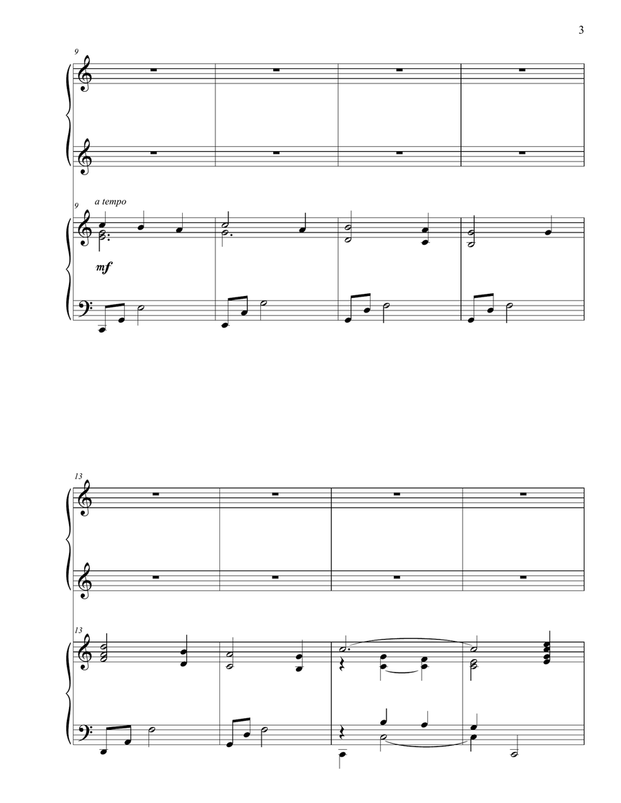 Thank You, Lord (for Saving My Soul) 1 Piano, 4-Hands scores gallery preview page 3