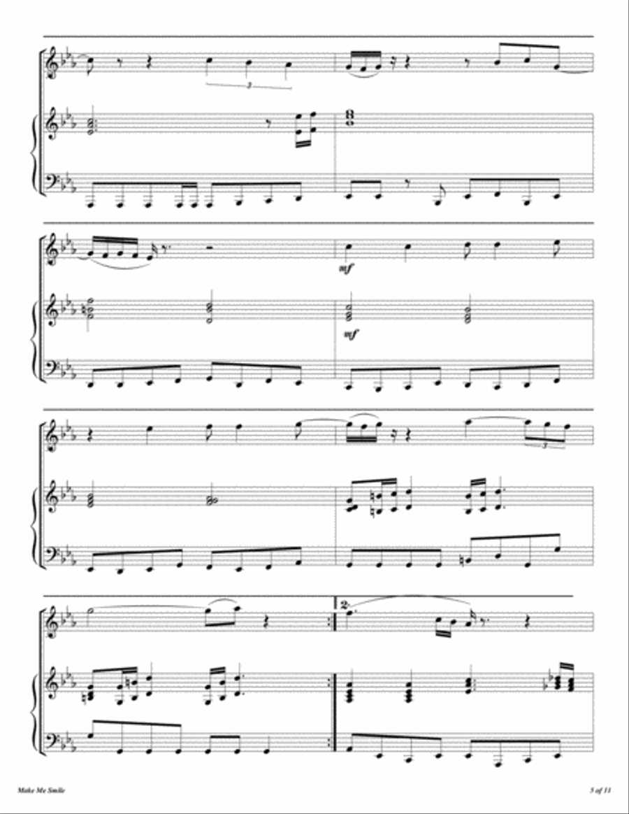 Make Me Smile Flute Solo scores gallery preview page 6