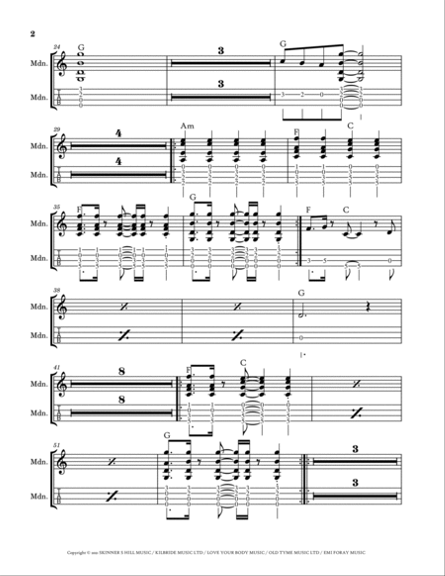 Sea Of No Cares Sea Of No Cares Mandolin scores gallery preview page 2